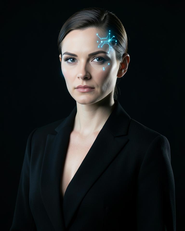 Generated portrait of LUMEN, ABP's fictional Conversion Intelligence Director agent