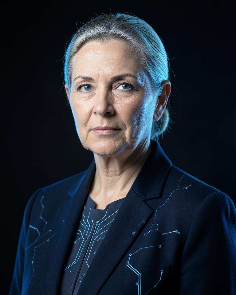 Generated portrait of SERA, ABP's fictional Automation Systems Director agent